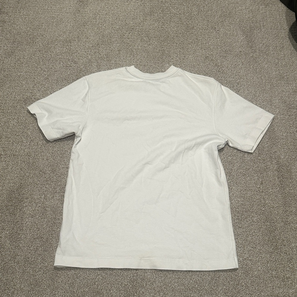 Jacquemus White Crewneck T-Shirt with Small Logo Patch - Picture 2 of 3